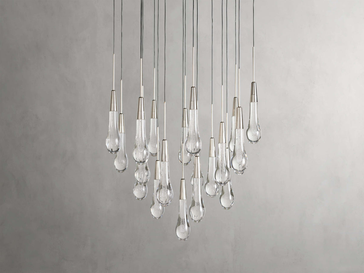 Soltaire Raindrop Crystal Round Chandelier