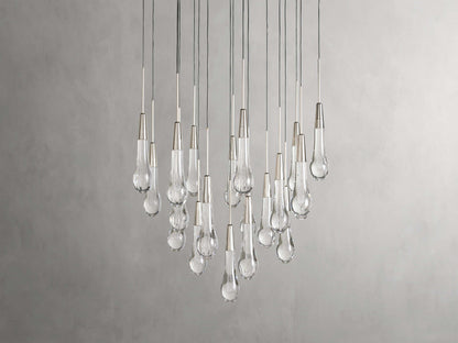Soltaire Raindrop Crystal Round Chandelier