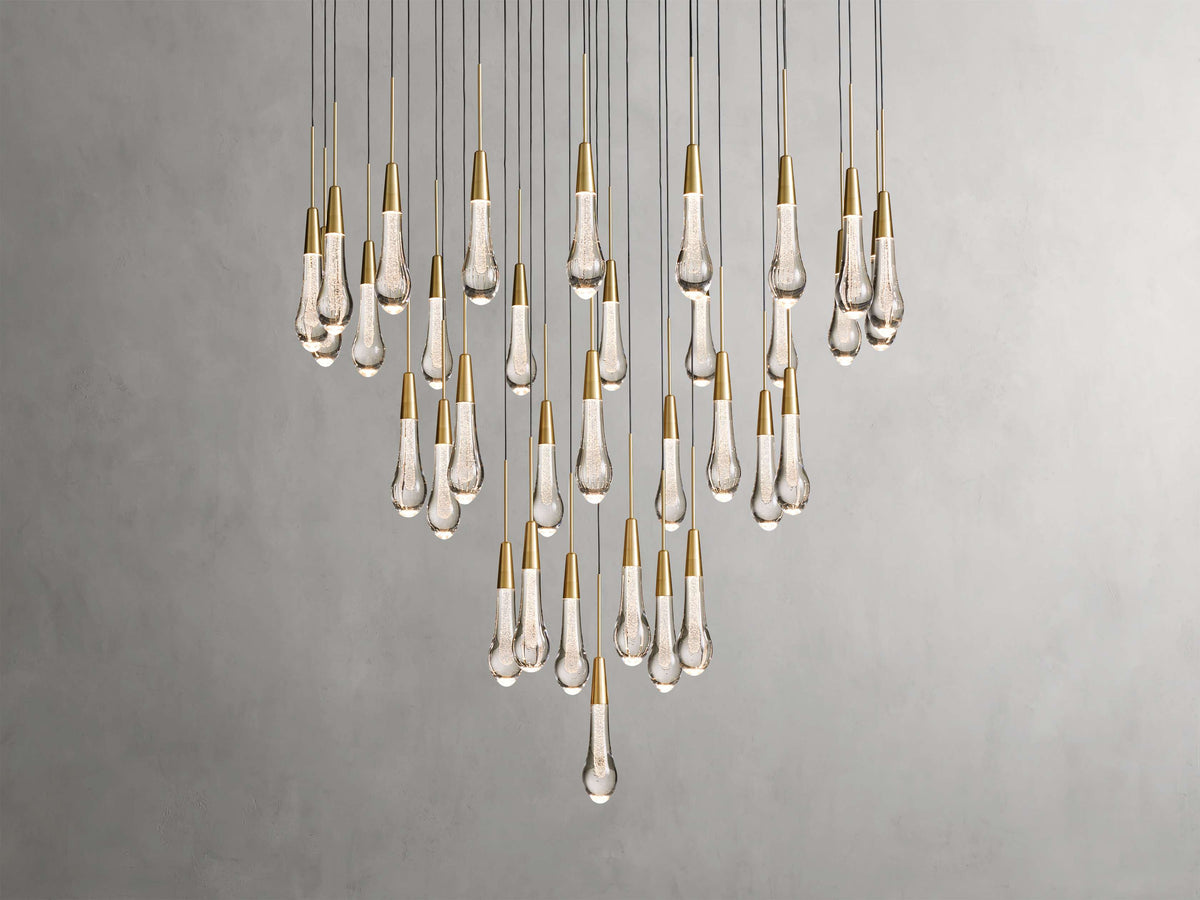 Soltaire Raindrop Crystal Round Chandelier