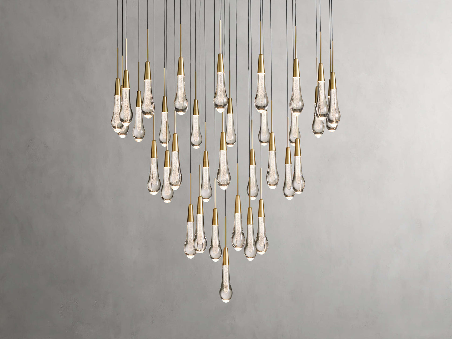 Soltaire Raindrop Crystal Round Chandelier