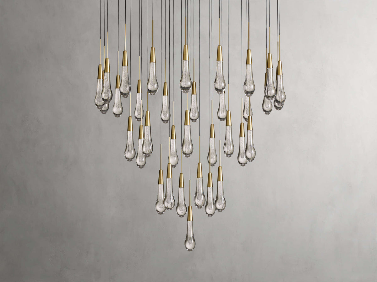 Soltaire Raindrop Crystal Round Chandelier