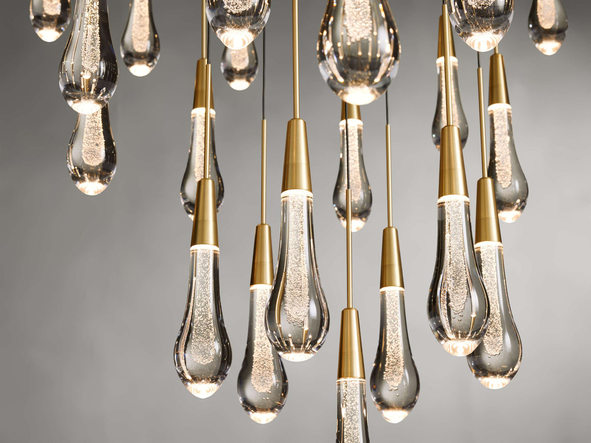 Soltaire Raindrop Crystal Round Chandelier