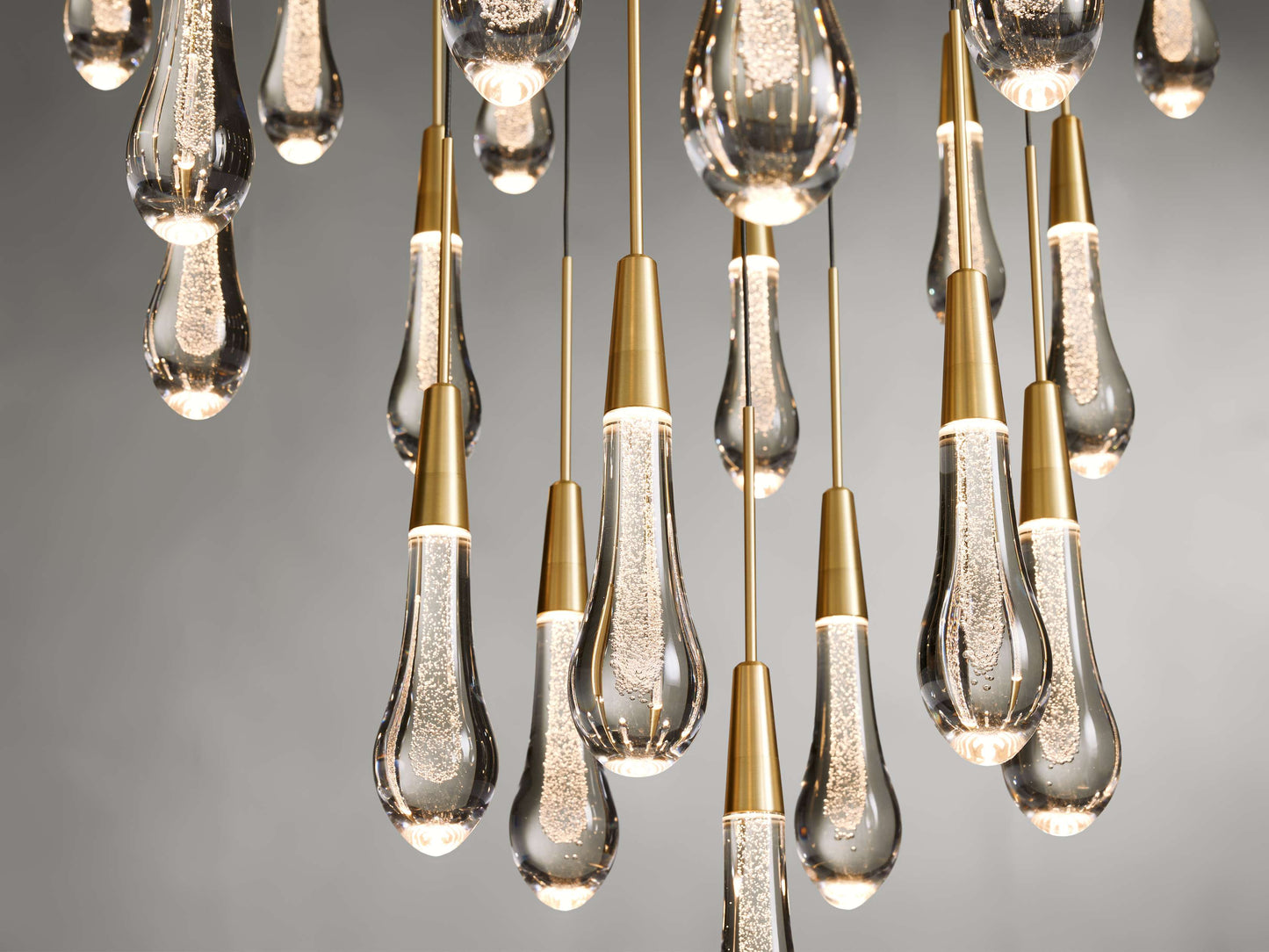 Soltaire Raindrop Crystal Round Chandelier