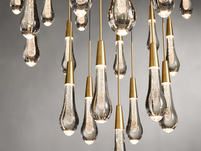 Soltaire Raindrop Crystal Round Chandelier