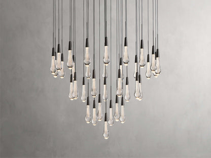 Soltaire Raindrop Crystal Round Chandelier