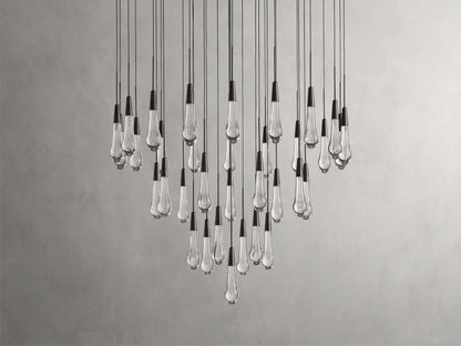 Soltaire Raindrop Crystal Round Chandelier