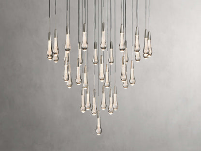 Soltaire Raindrop Crystal Round Chandelier