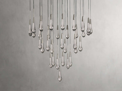 Soltaire Raindrop Crystal Round Chandelier