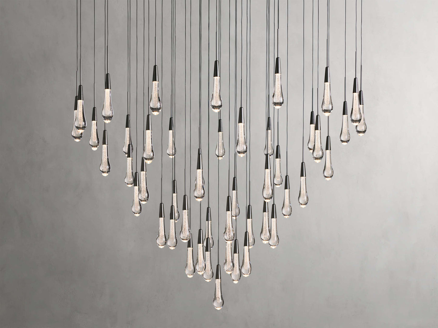 Soltaire Raindrop Crystal Round Chandelier