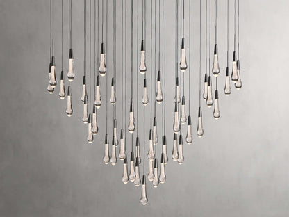 Soltaire Raindrop Crystal Round Chandelier