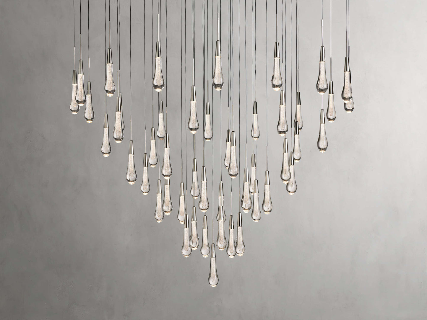 Soltaire Raindrop Crystal Round Chandelier