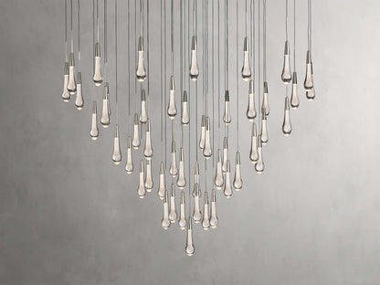Soltaire Raindrop Crystal Round Chandelier