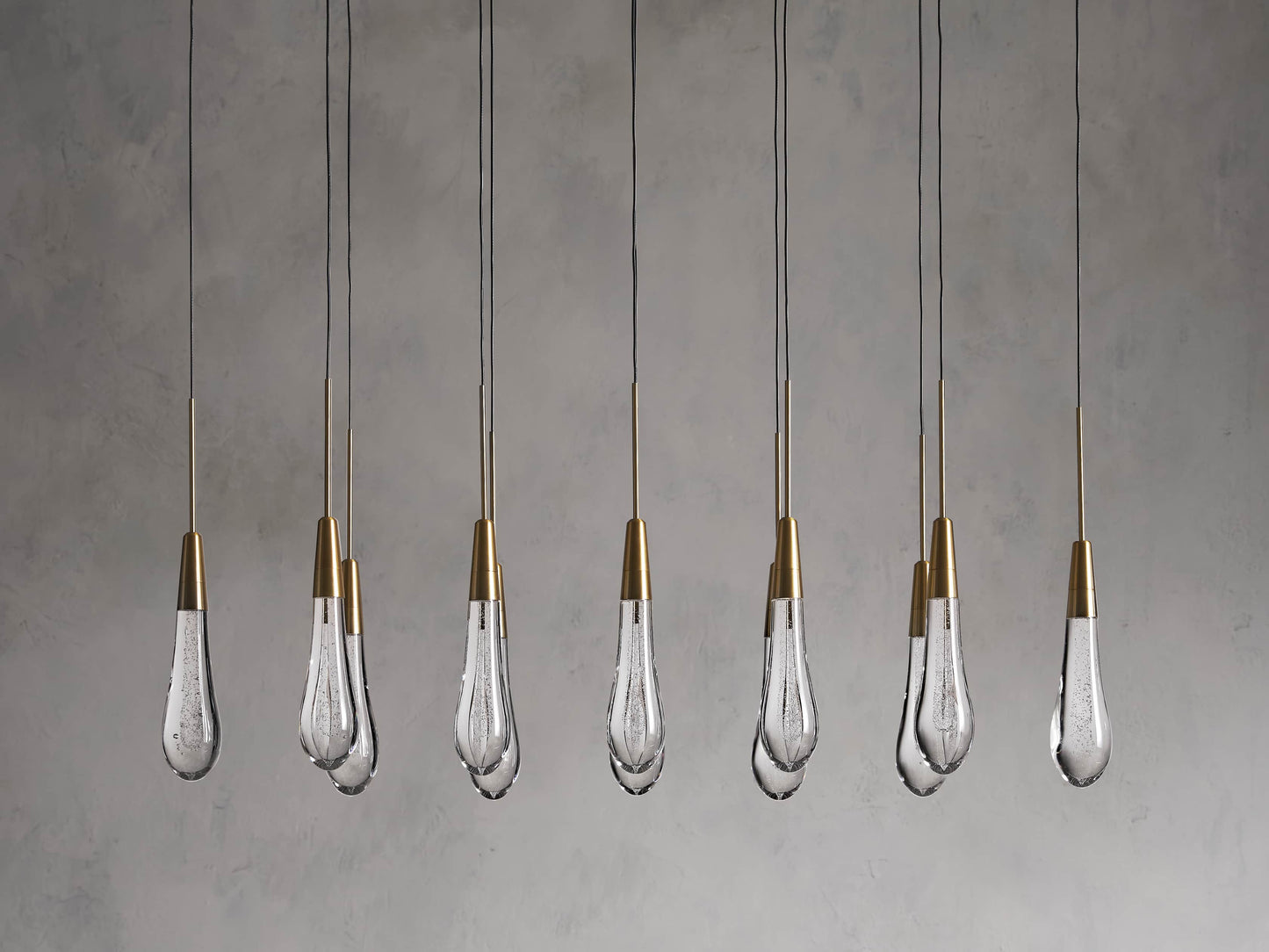 Soltaire Raindrop Crystal Linear Chandelier