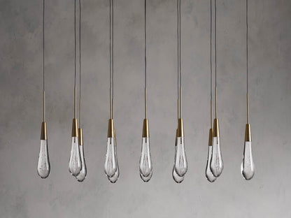 Soltaire Raindrop Crystal Linear Chandelier