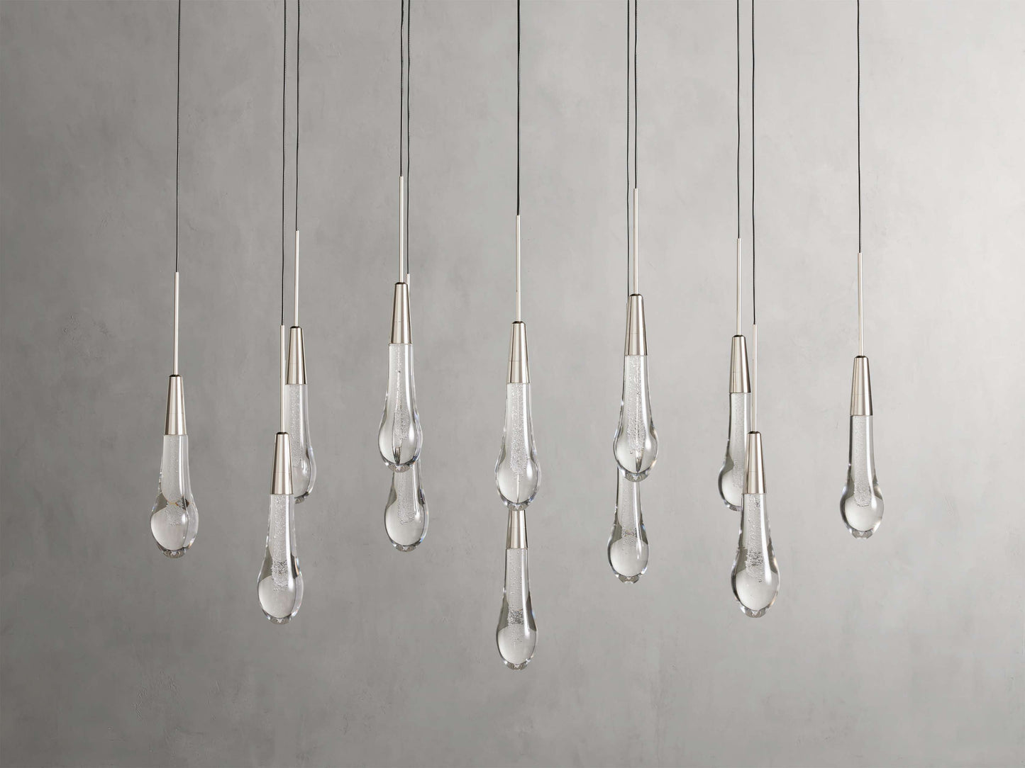 Soltaire Raindrop Crystal Linear Chandelier