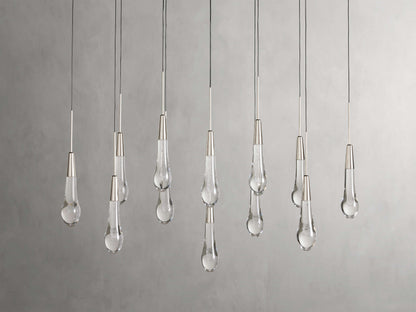 Soltaire Raindrop Crystal Linear Chandelier
