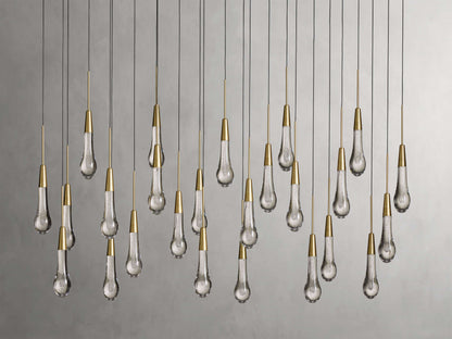 Soltaire Raindrop Crystal Linear Chandelier