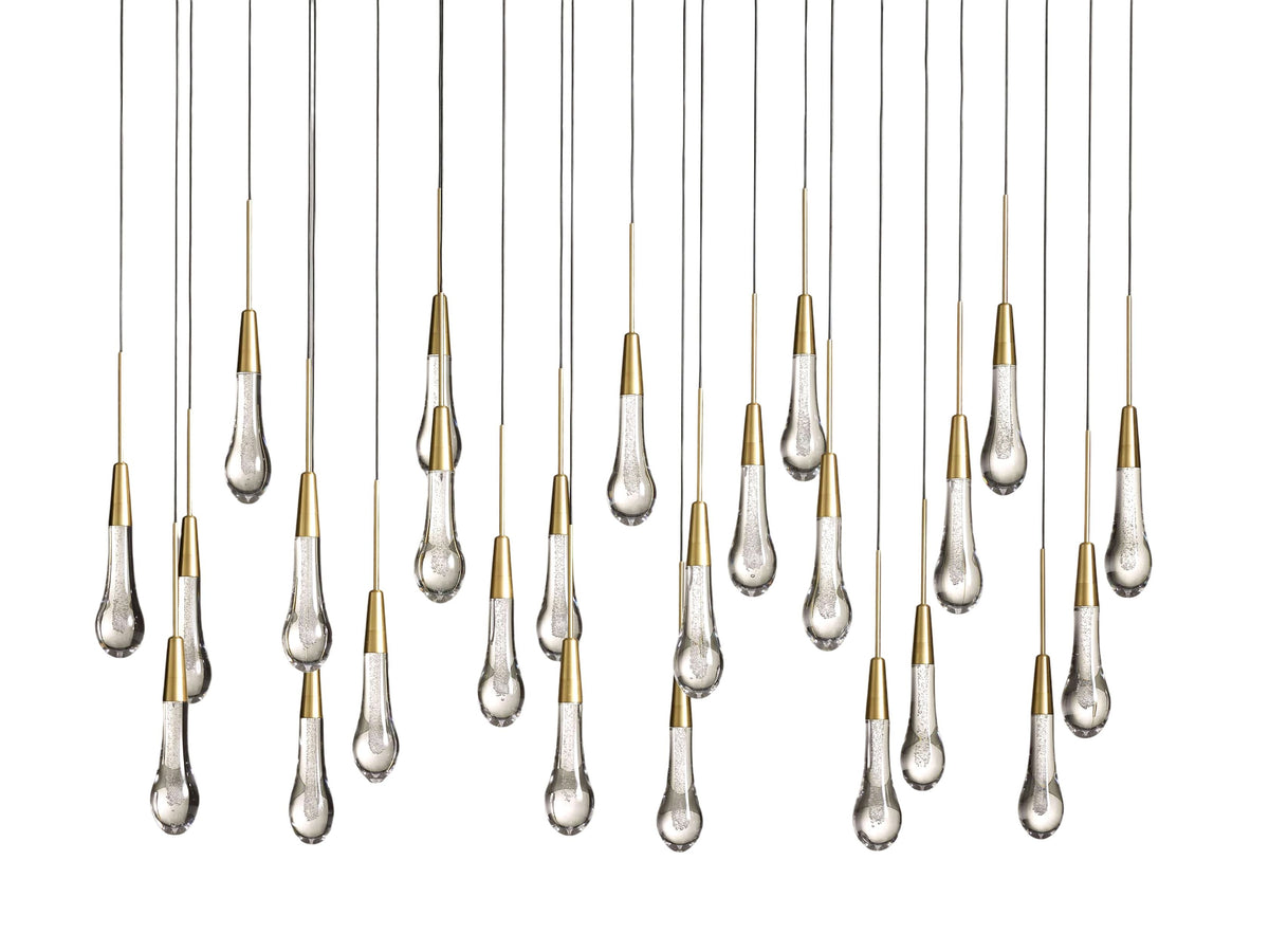 Soltaire Raindrop Crystal Linear Chandelier