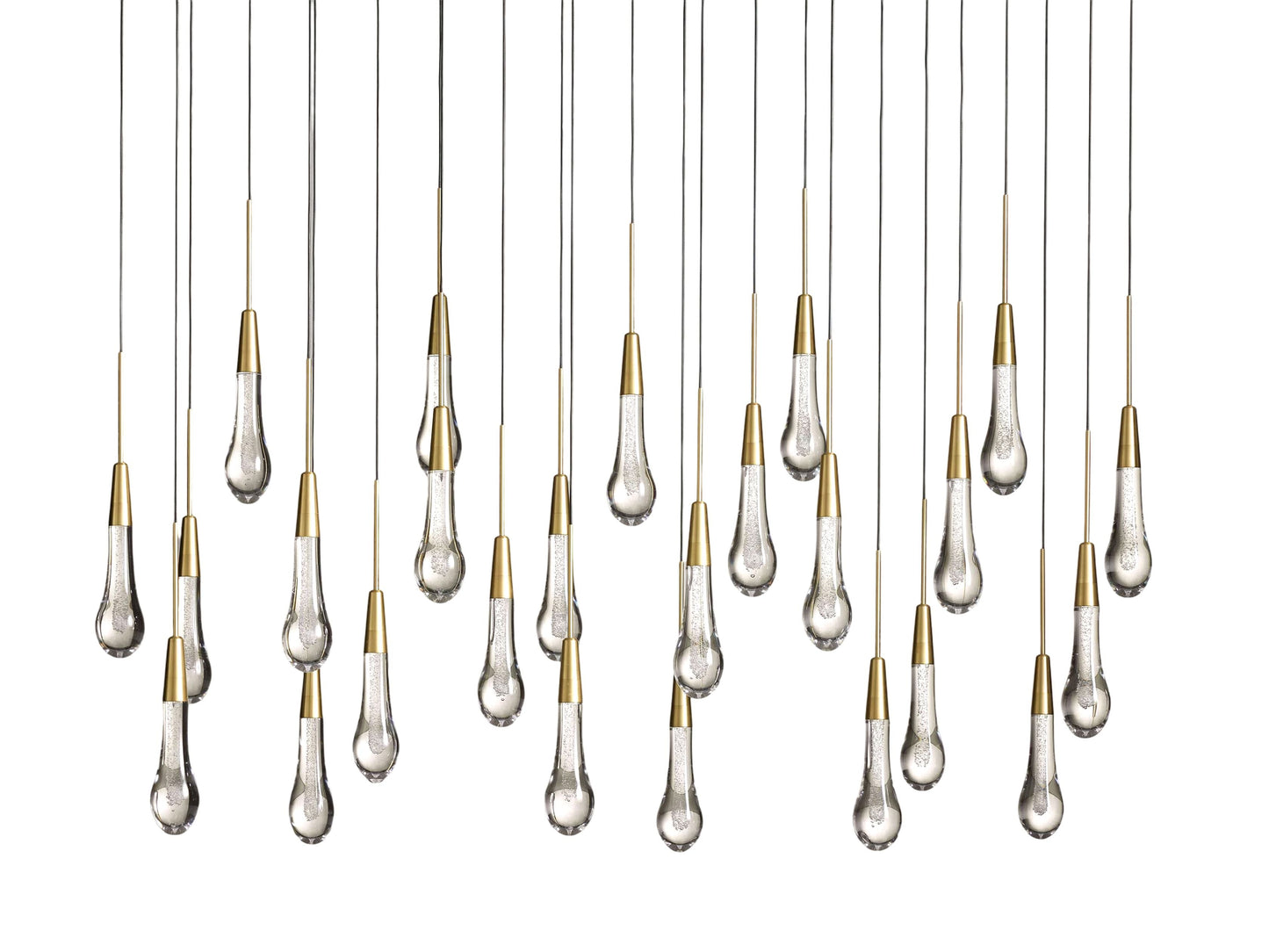 Soltaire Raindrop Crystal Linear Chandelier