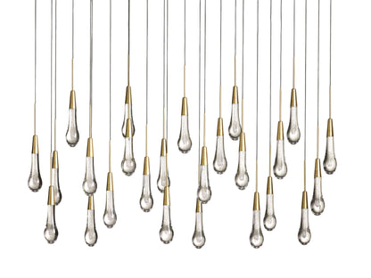 Soltaire Raindrop Crystal Linear Chandelier