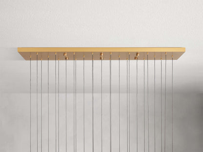 Soltaire Raindrop Crystal Linear Chandelier