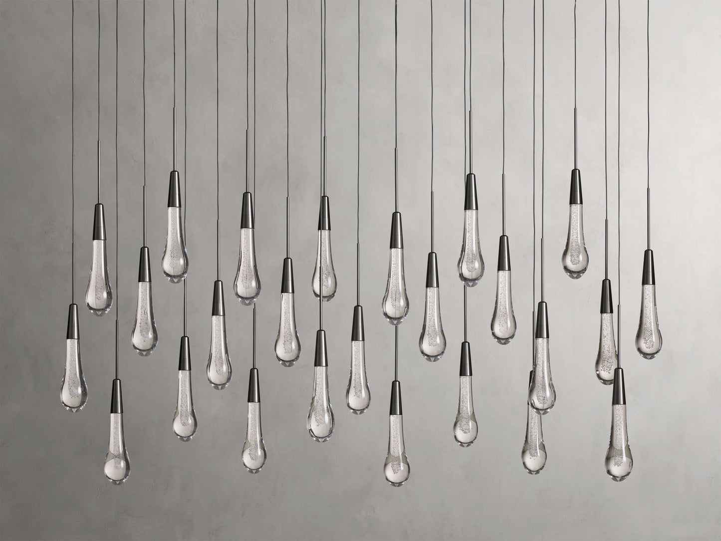 Soltaire Raindrop Crystal Linear Chandelier