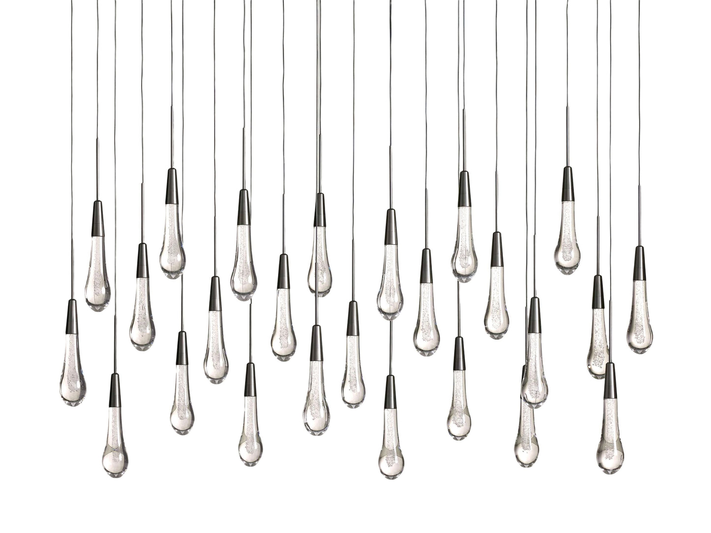 Soltaire Raindrop Crystal Linear Chandelier