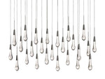 Soltaire Raindrop Crystal Linear Chandelier