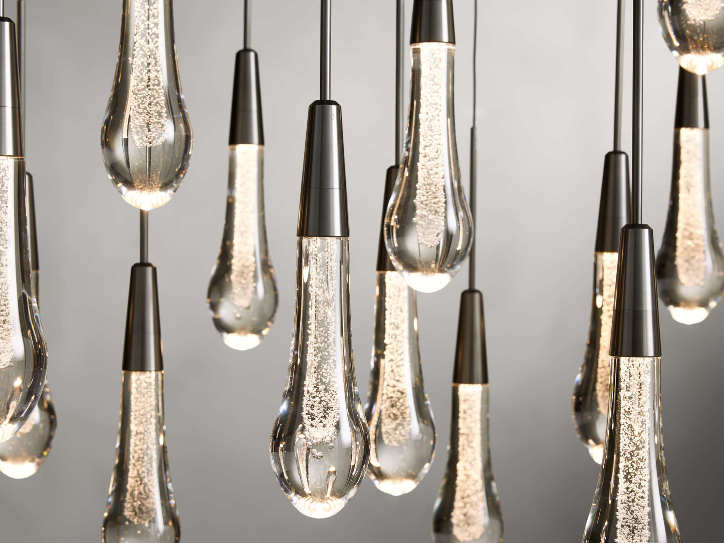 Soltaire Raindrop Crystal Linear Chandelier