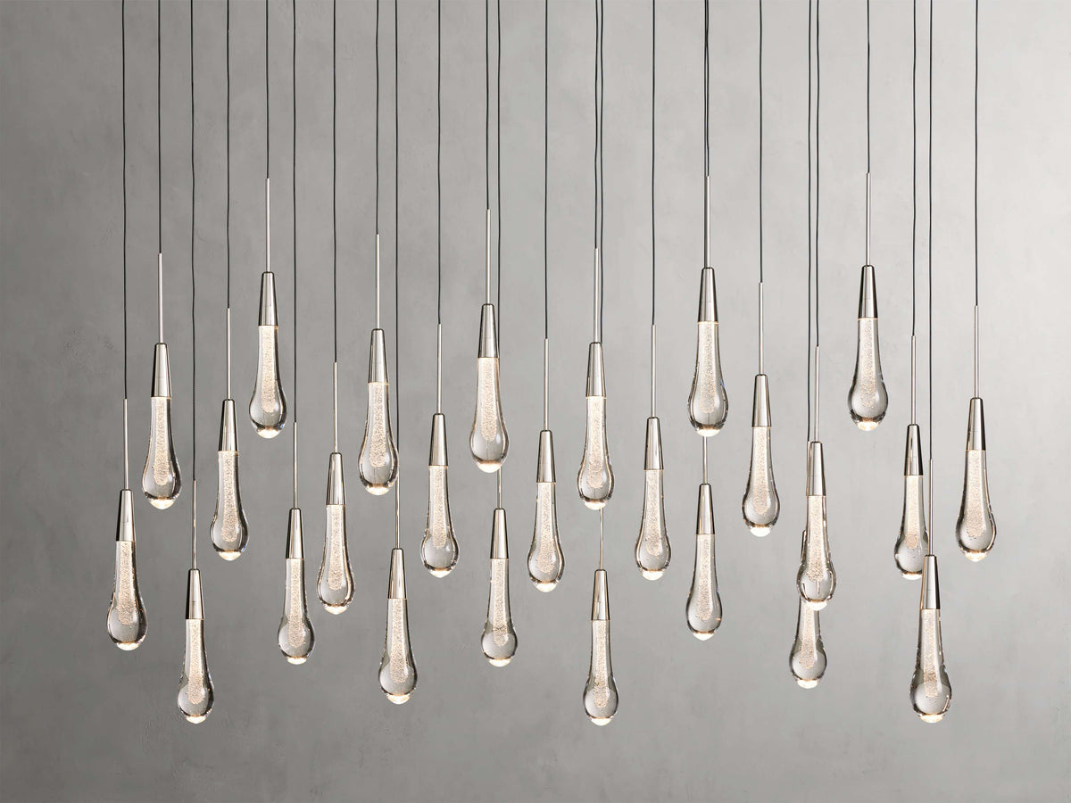 Soltaire Raindrop Crystal Linear Chandelier