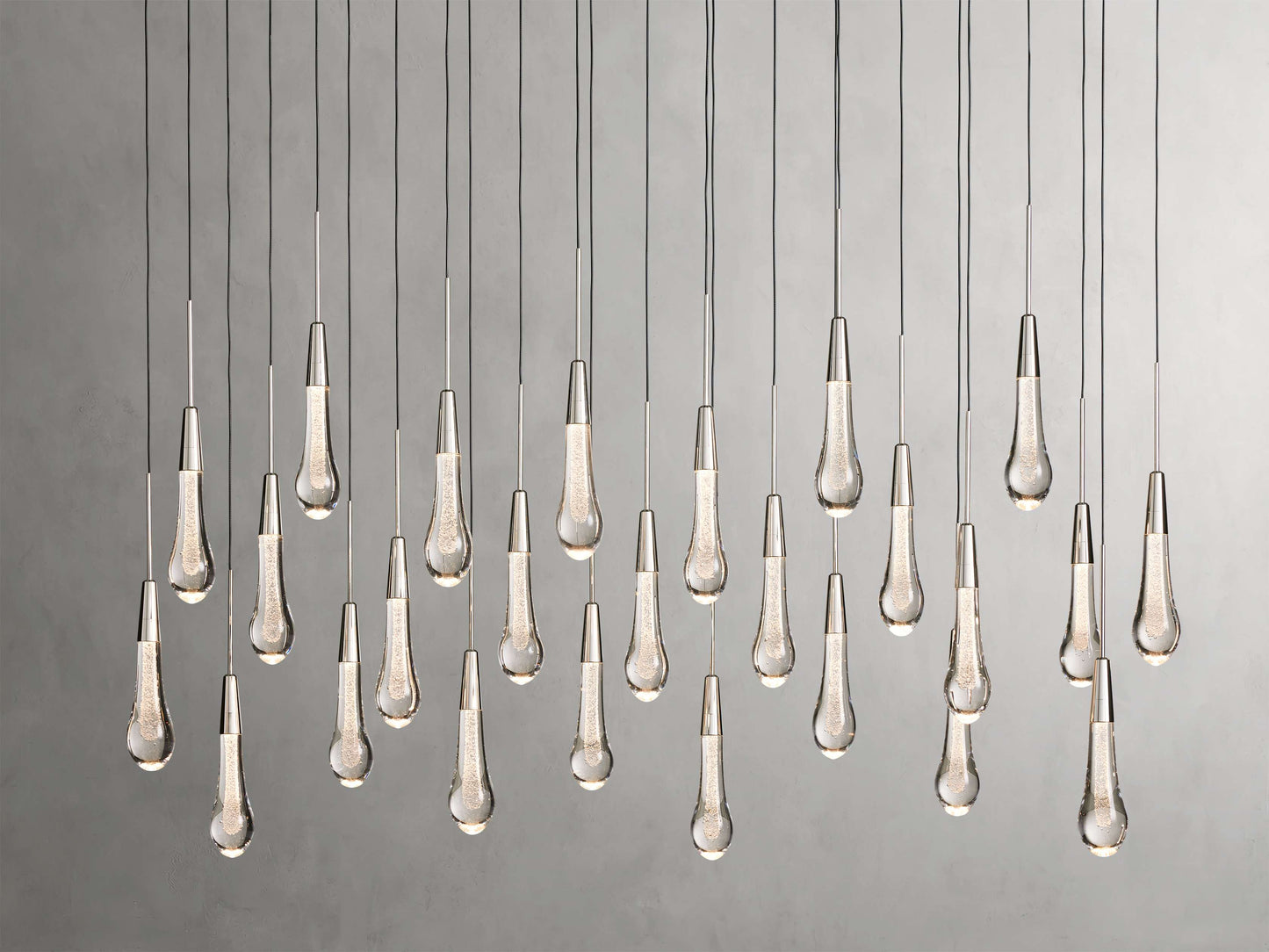 Soltaire Raindrop Crystal Linear Chandelier