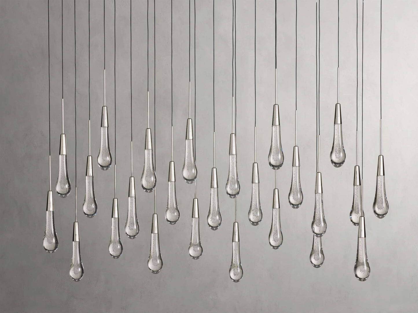 Soltaire Raindrop Crystal Linear Chandelier