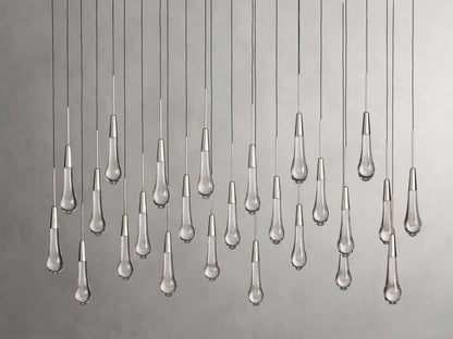 Soltaire Raindrop Crystal Linear Chandelier