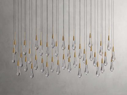 Soltaire Raindrop Crystal Linear Chandelier