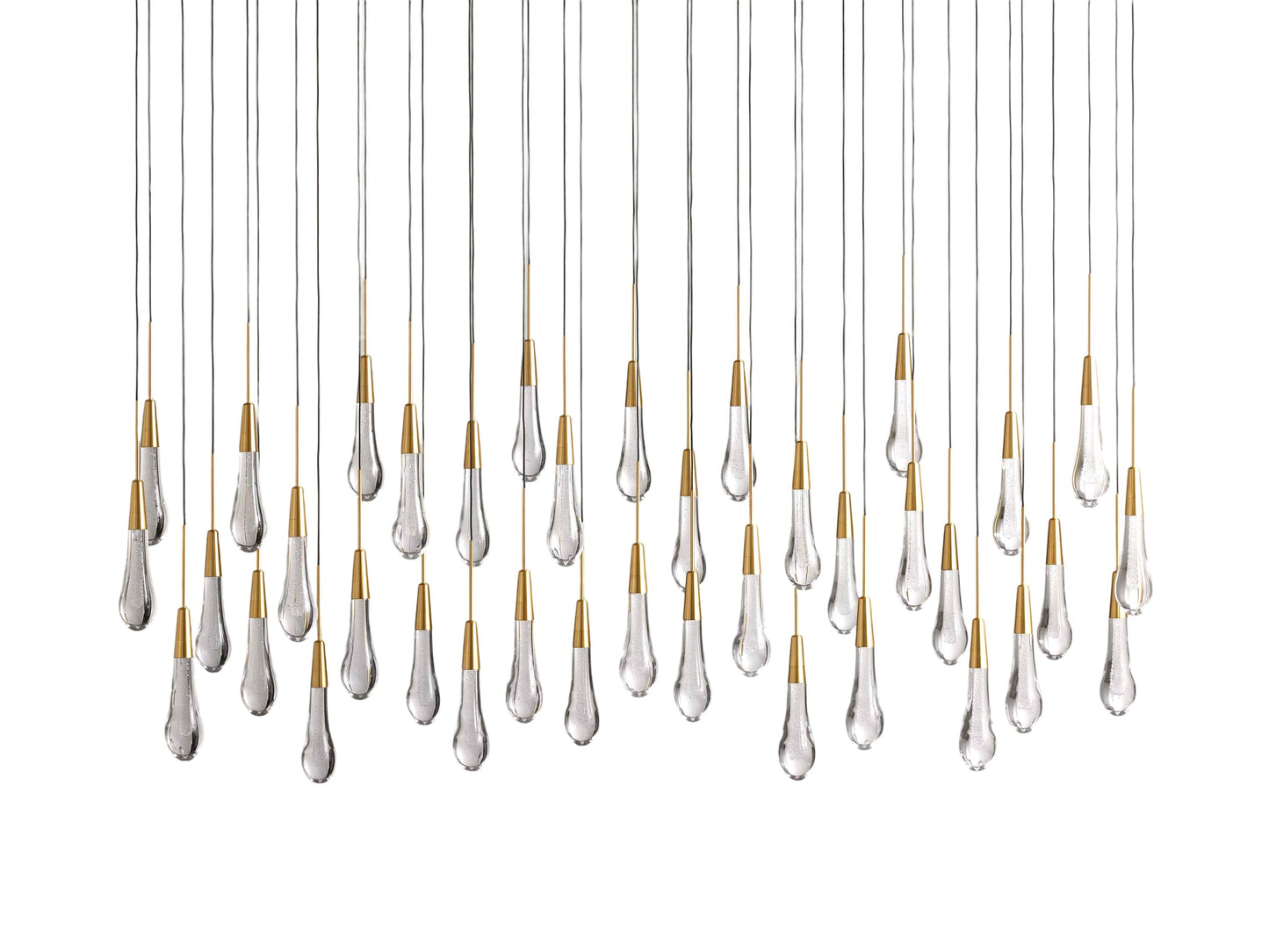 Soltaire Raindrop Crystal Linear Chandelier