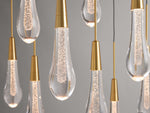 Soltaire Raindrop Crystal Linear Chandelier