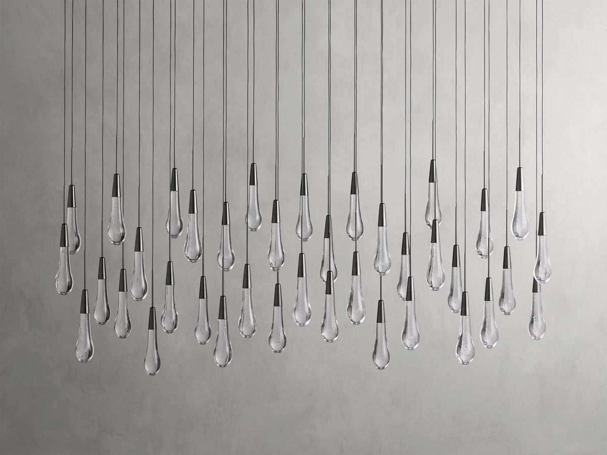 Soltaire Raindrop Crystal Linear Chandelier