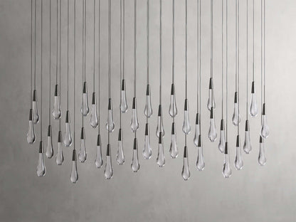 Soltaire Raindrop Crystal Linear Chandelier