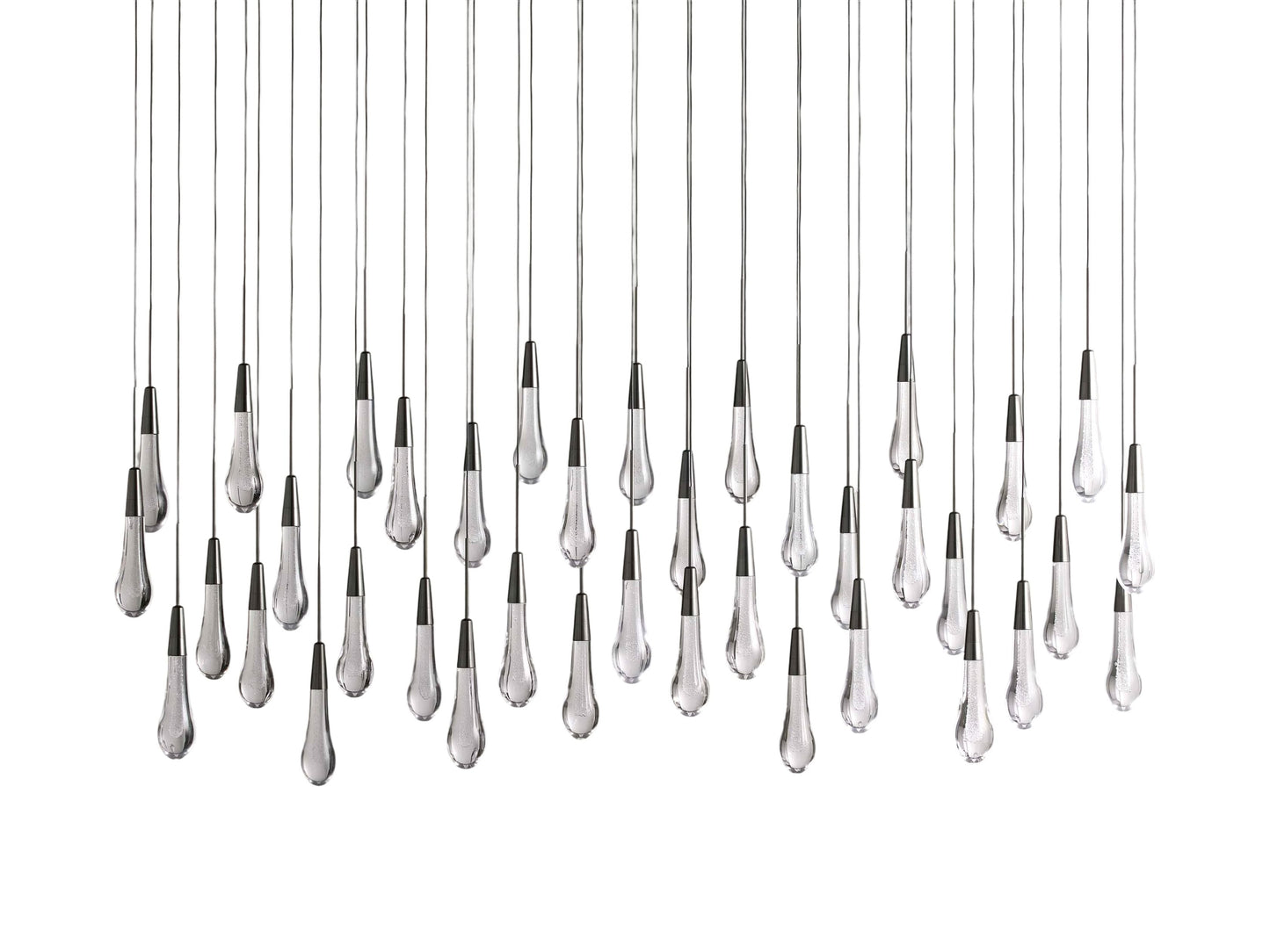 Soltaire Raindrop Crystal Linear Chandelier
