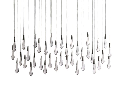 Soltaire Raindrop Crystal Linear Chandelier