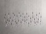 Soltaire Raindrop Crystal Linear Chandelier
