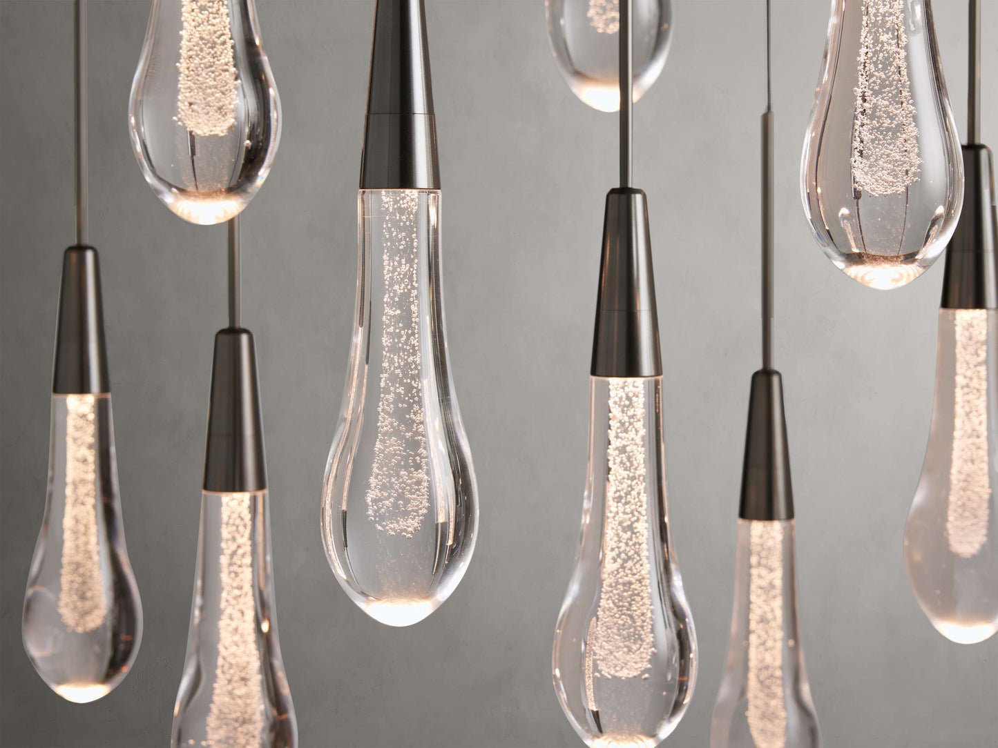Soltaire Raindrop Crystal Linear Chandelier