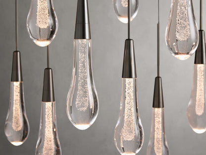 Soltaire Raindrop Crystal Linear Chandelier