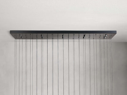 Soltaire Raindrop Crystal Linear Chandelier