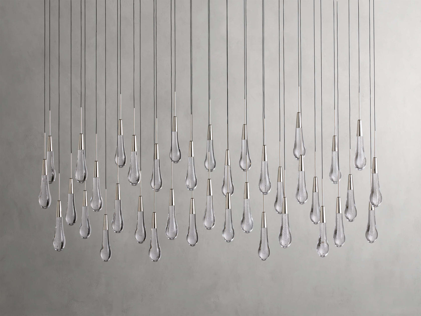 Soltaire Raindrop Crystal Linear Chandelier
