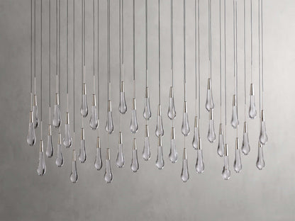 Soltaire Raindrop Crystal Linear Chandelier