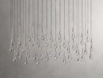 Soltaire Raindrop Crystal Linear Chandelier