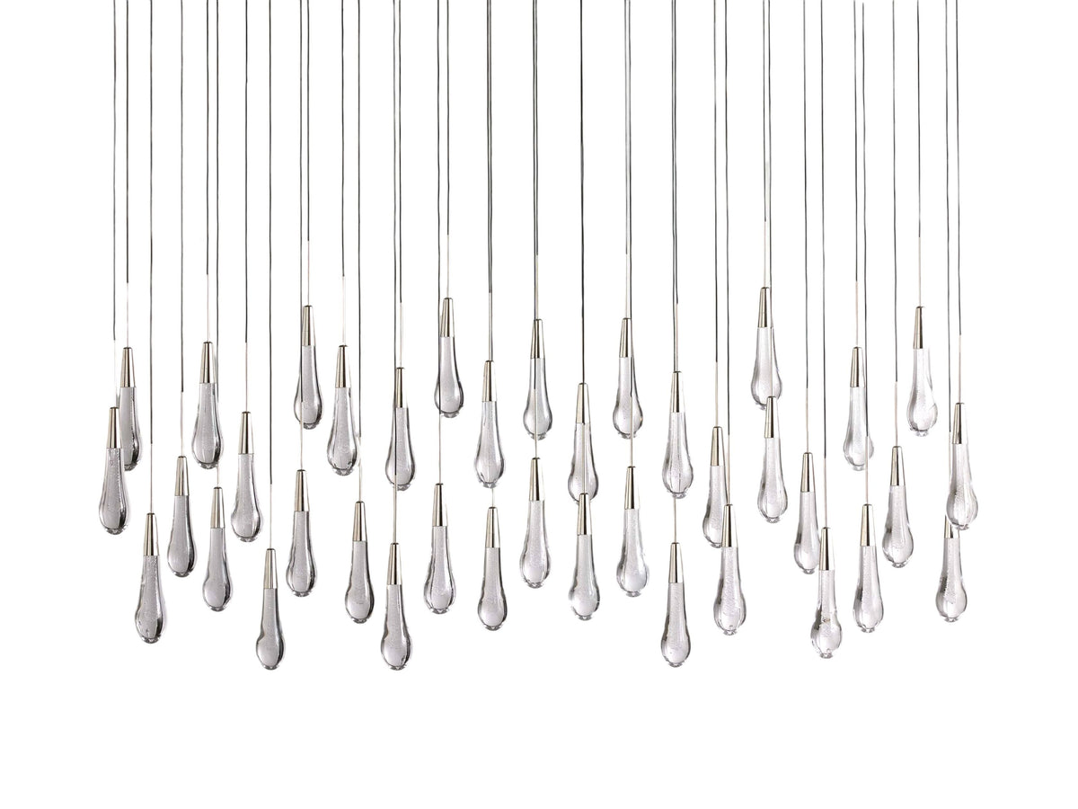Soltaire Raindrop Crystal Linear Chandelier