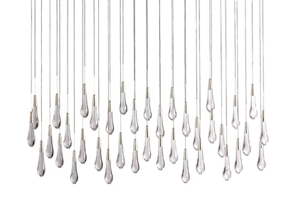 Soltaire Raindrop Crystal Linear Chandelier