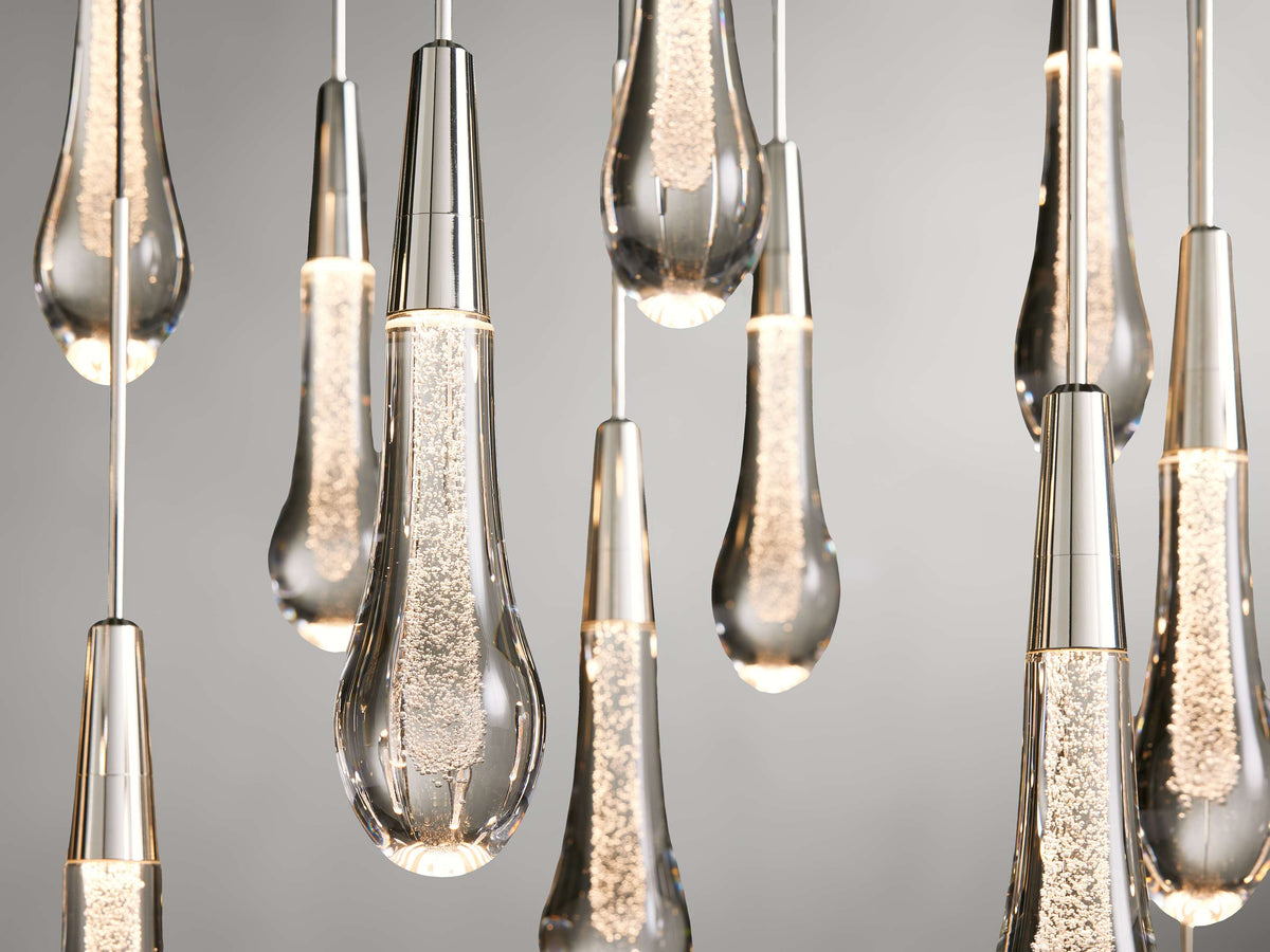 Soltaire Raindrop Crystal Linear Chandelier